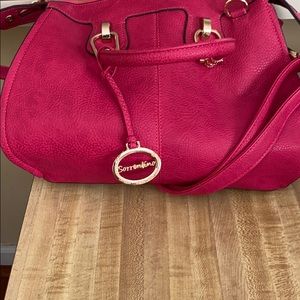 Sorrento fuchsia leather bag